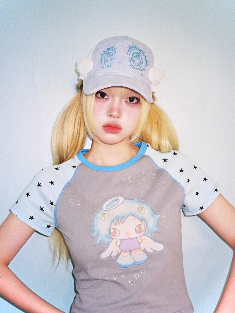 Star Plunge Short Sleeve T-Shirt【s0000012198】