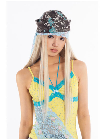 Vintage Floral Leopard Print Cap【s0000018059】