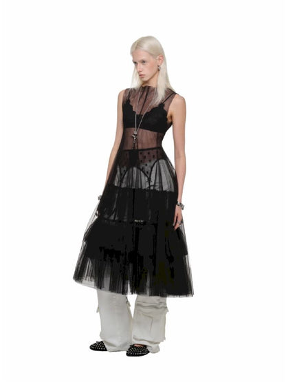 Polka Dot Lace Garter Belt【s0000011612】