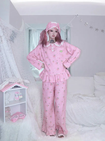 Strawberry Star Pajama Set【s0000013969】