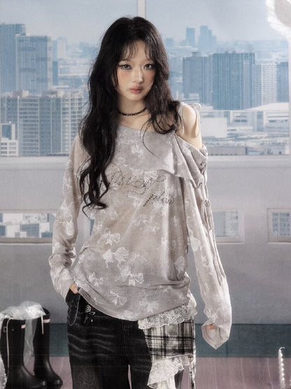 Slanted Collar Bow Sunscreen Top【s0000016526】