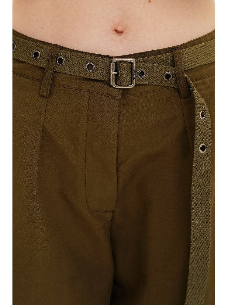 Long Staple Cotton Cargo Trousers【s0000016138】