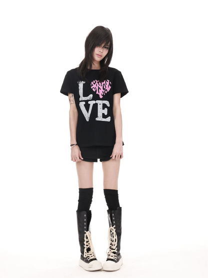 Leopard Print Love Street Tee【s0000018218】