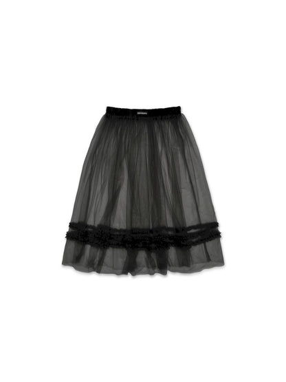 Light Sheer Mesh Half-body Skirt【s0000012516】