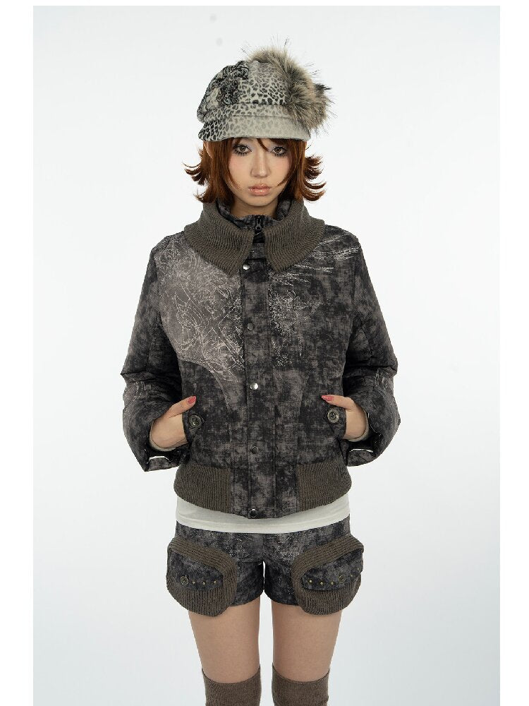 Mysterious Pattern Down Jacket【s0000018079】