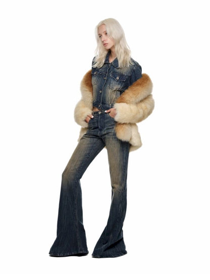 Gradient FOX FUR COAT [S0000010638]