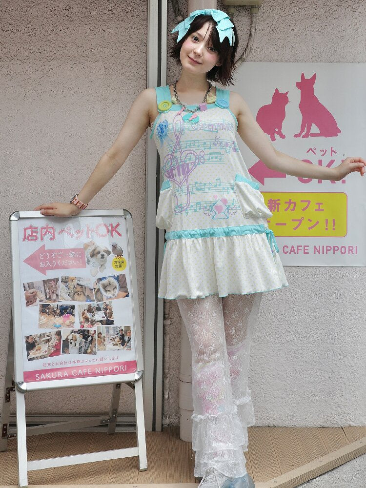 Printed Casual Mesh Tank Dress【s0000017762】