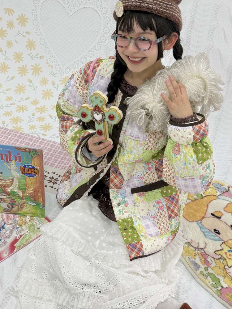 Puppy Floral Cashmere Floor Mat【s0000015042】