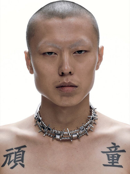 Illusory Heavy Duty Punk Choker Chain【s0000018814】