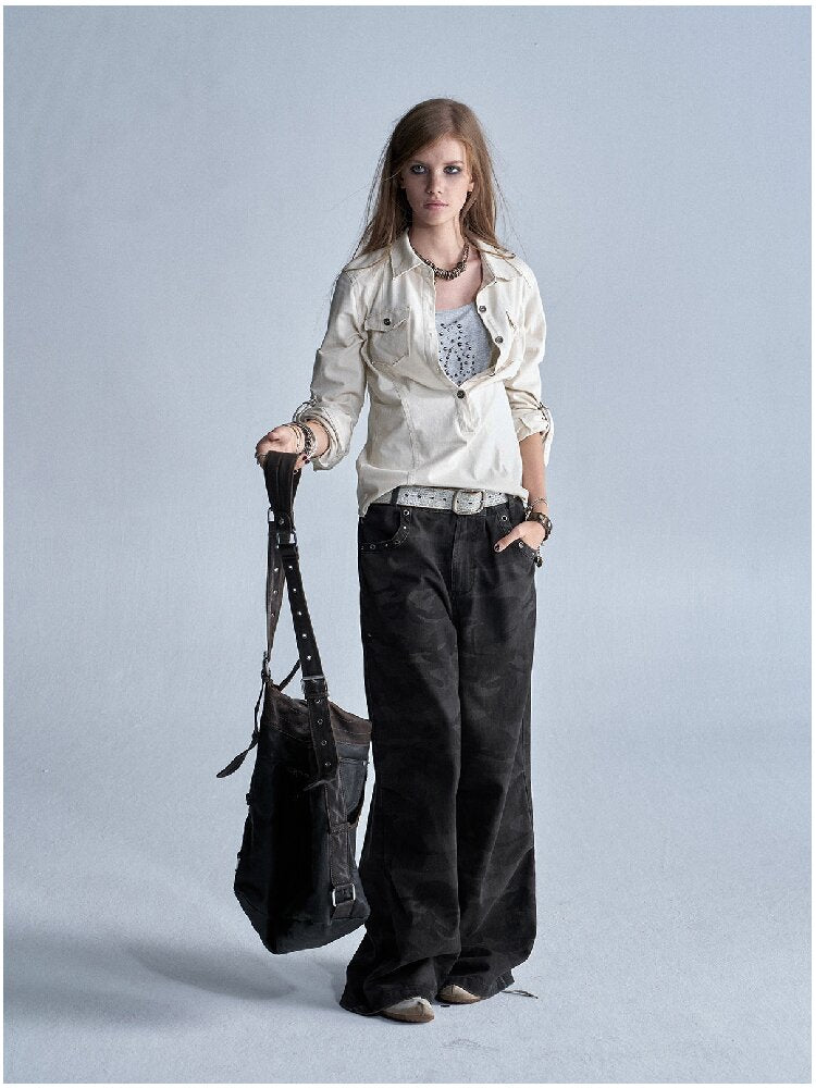 Two Color Camouflage Workwear Pants【s0000018465】