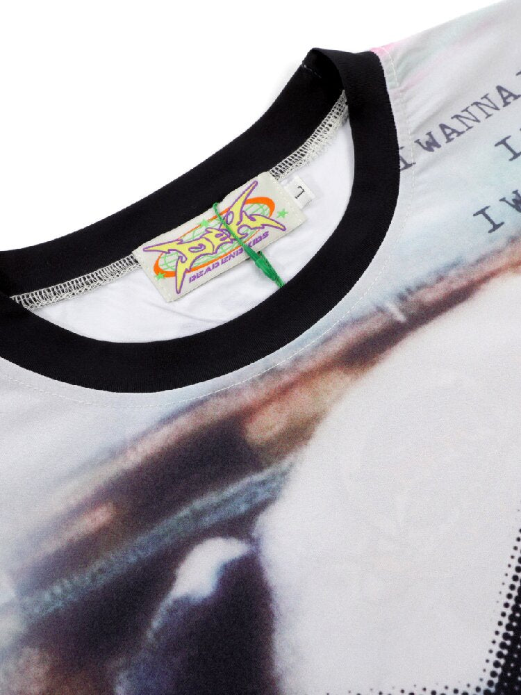 American Graffiti Print T-shirt【s0000015888】