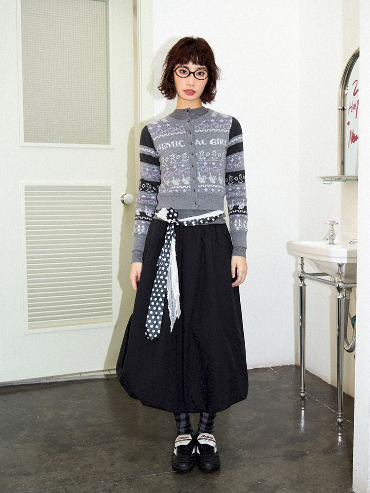 Apple Fair Isle Knit Cardigan【s0000011644】