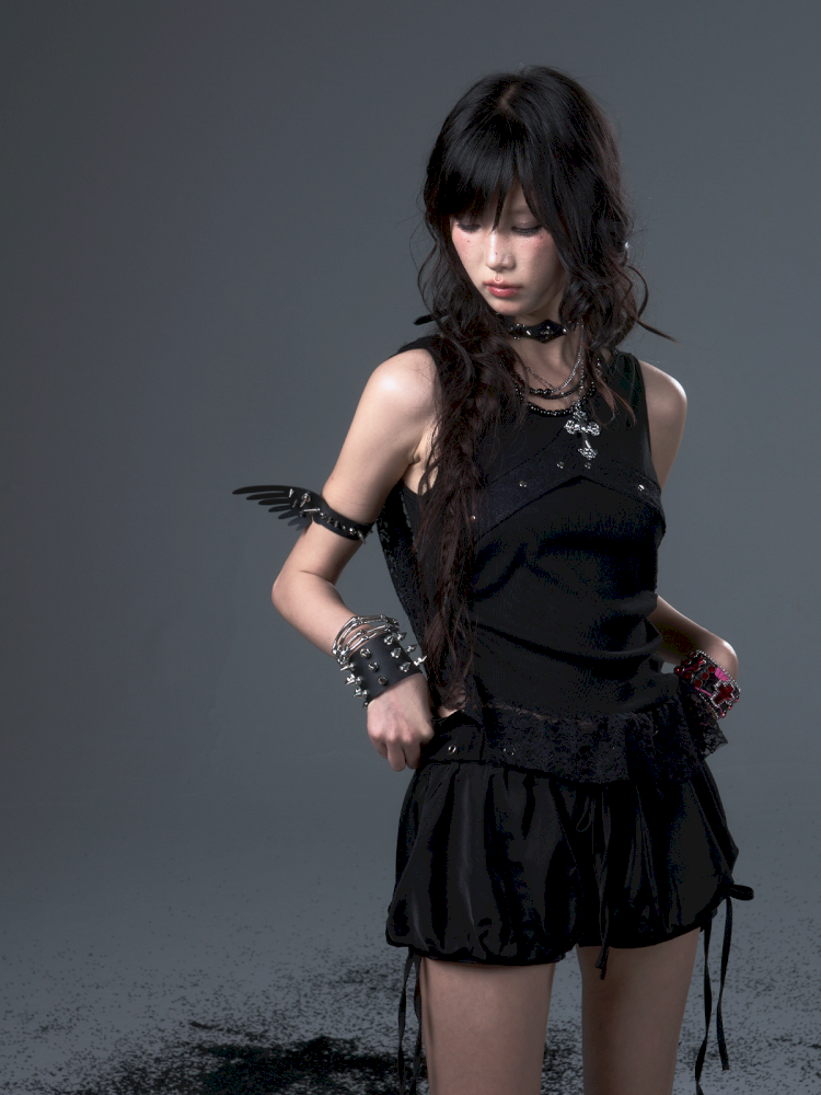 Bow Tie Rope Satin Pod Puffy Skirt【s0000012441】