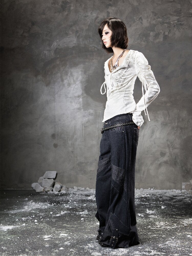 Loose Wide-Leg Jeans【s0000015958】