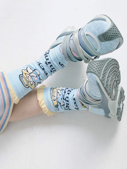 Angel mid-calf socks【s0000012351】