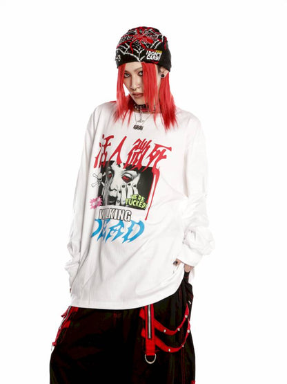 American punk subculture long-sleeved sweatshirt【s0000014376】