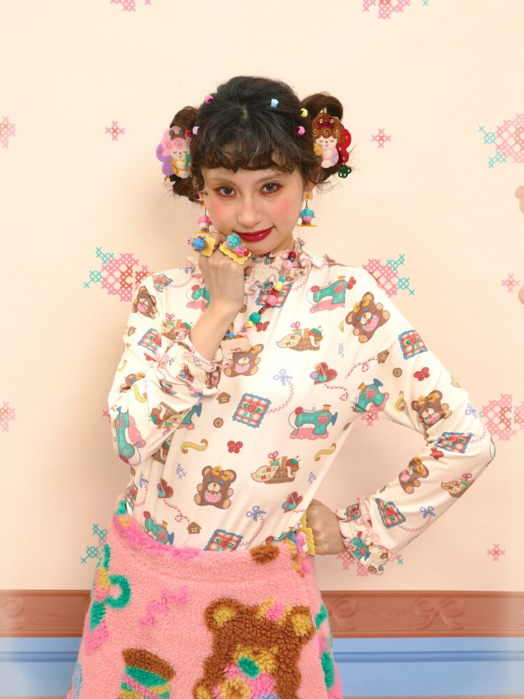 Cable Lace Collar Stretch Cotton【s0000015564】