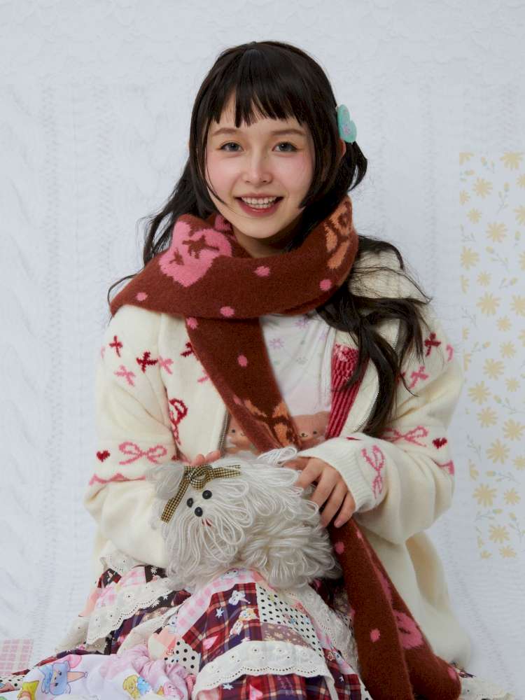 Cartoon Bear Warm Neck Scarf【s0000015040】