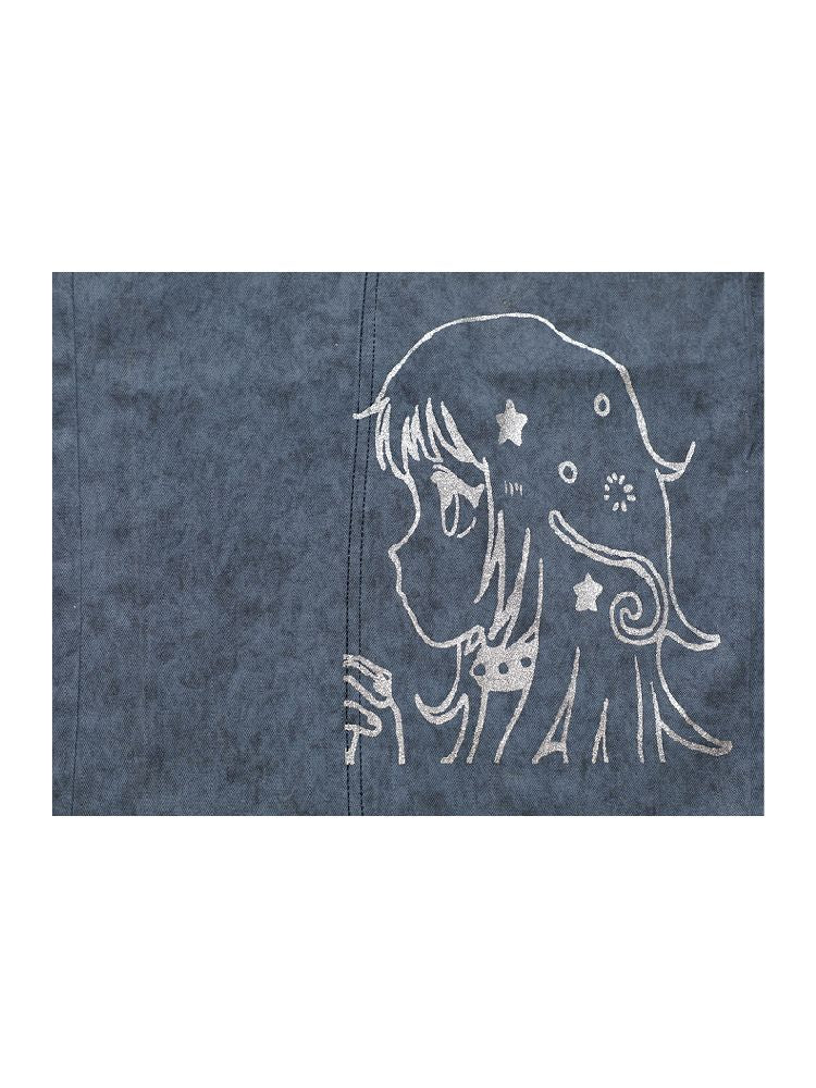 Stars Old Illustration Wide Leg Pants【s0000012202】