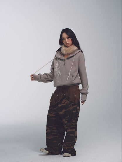 CAMOUFLAGE LOW RISE SWEATPANTS [S0000010741]