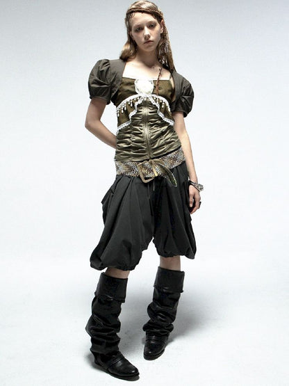 Haren Lantern Five Points Skirt Pants【s0000012209】