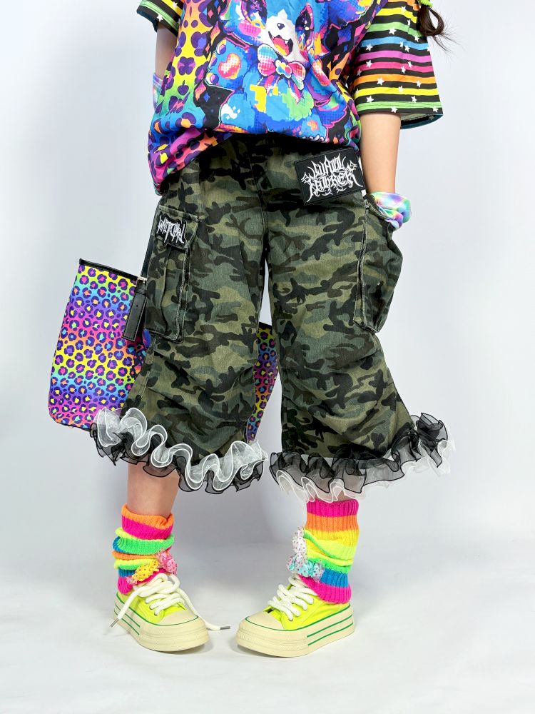 Rainbow striped leggings socks【s0000013298】