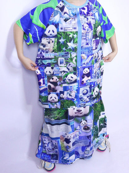 Y2K Fitted Print Slip Dress【s0000017710】