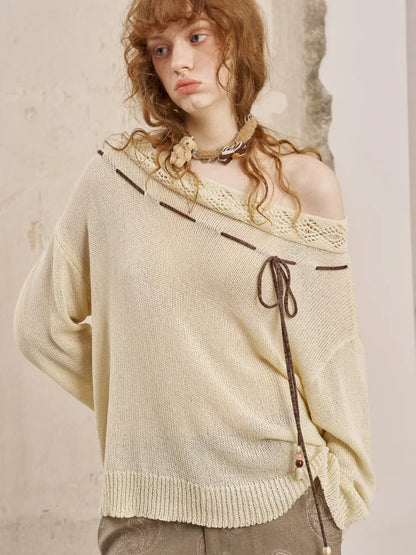Oversized Sleeveless Cardigan Knit Sweater【s0000014057】