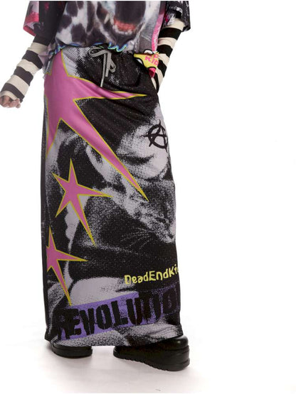 Vintage Printed Skirt Casual Loose Sweatshirt【s0000014905】