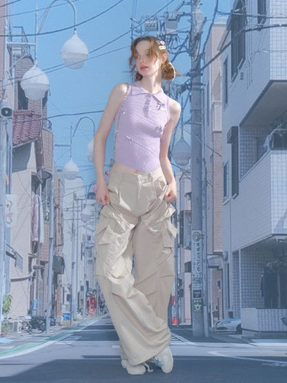 Polo Neck Bow Tank【s0000012220】