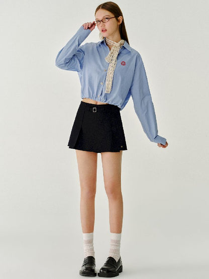 Peplum Double Layer Bottom Short【s0000011971】