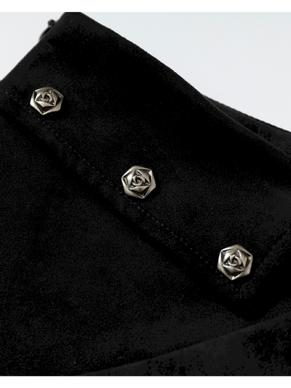 Dark Court Suede Irregular Skirt【s0000014919】