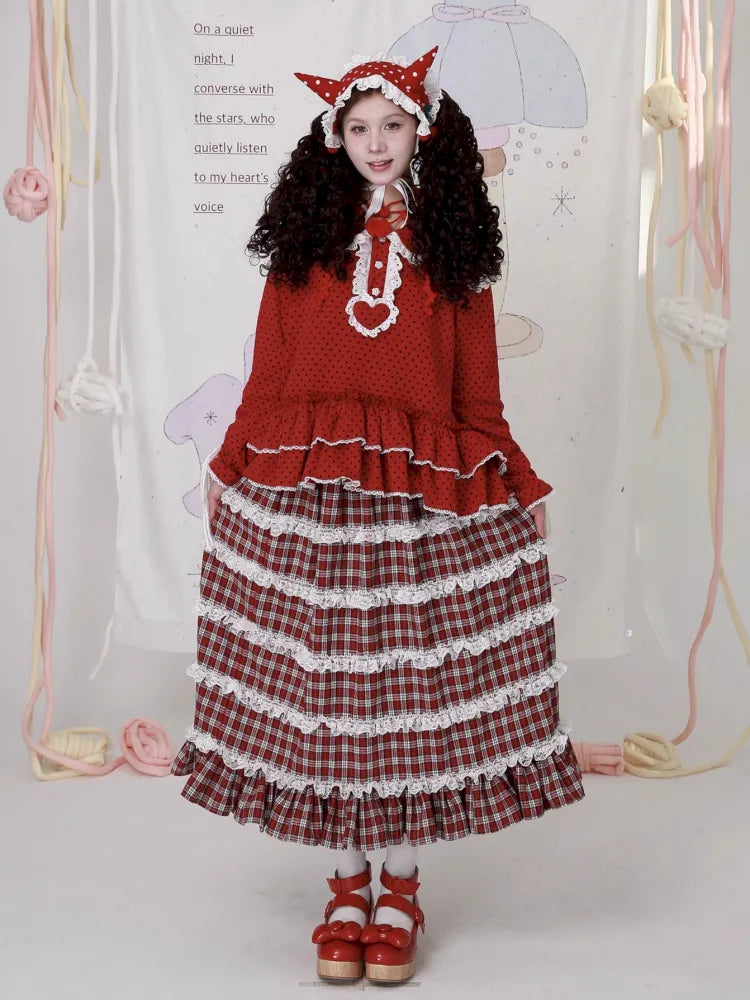 Lolita Showa-Era Girl Adorable Niche Half-Skirt【s0000014105】