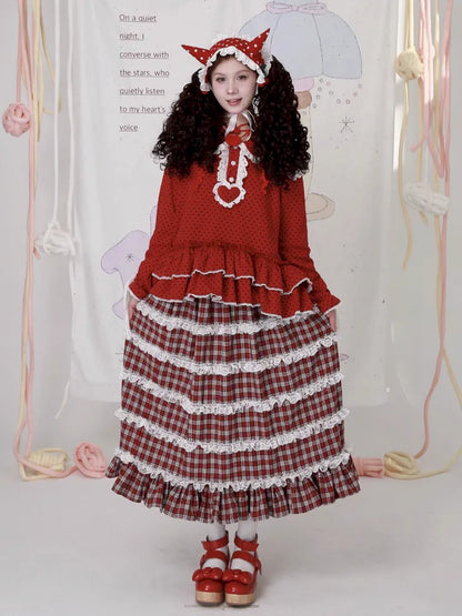 Lolita Showa-Era Girl Adorable Niche Half-Skirt【s0000014105】