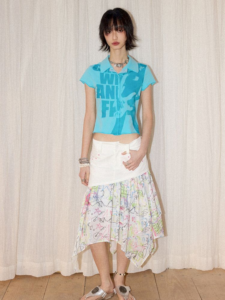 High-Waisted A-Line Skirt【s0000012957】