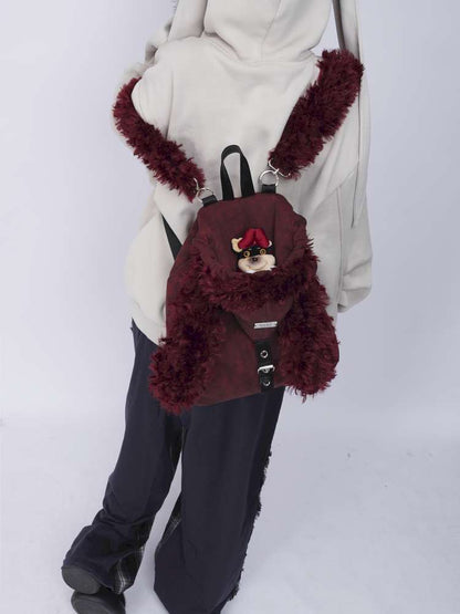Rabbit Ears Cute Fur Crossbody School Bag【s0000014620】