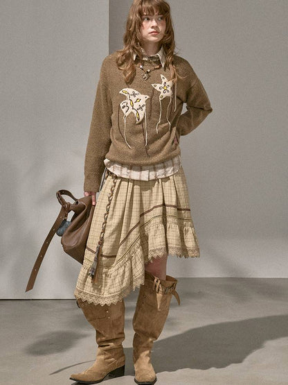 Unique Design Loose Long Sleeve Pullover【s0000014381】