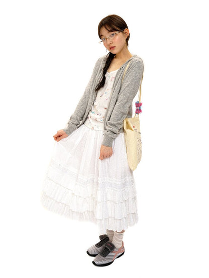 Heavy Works Layered Lace Skirt【s0000016092】