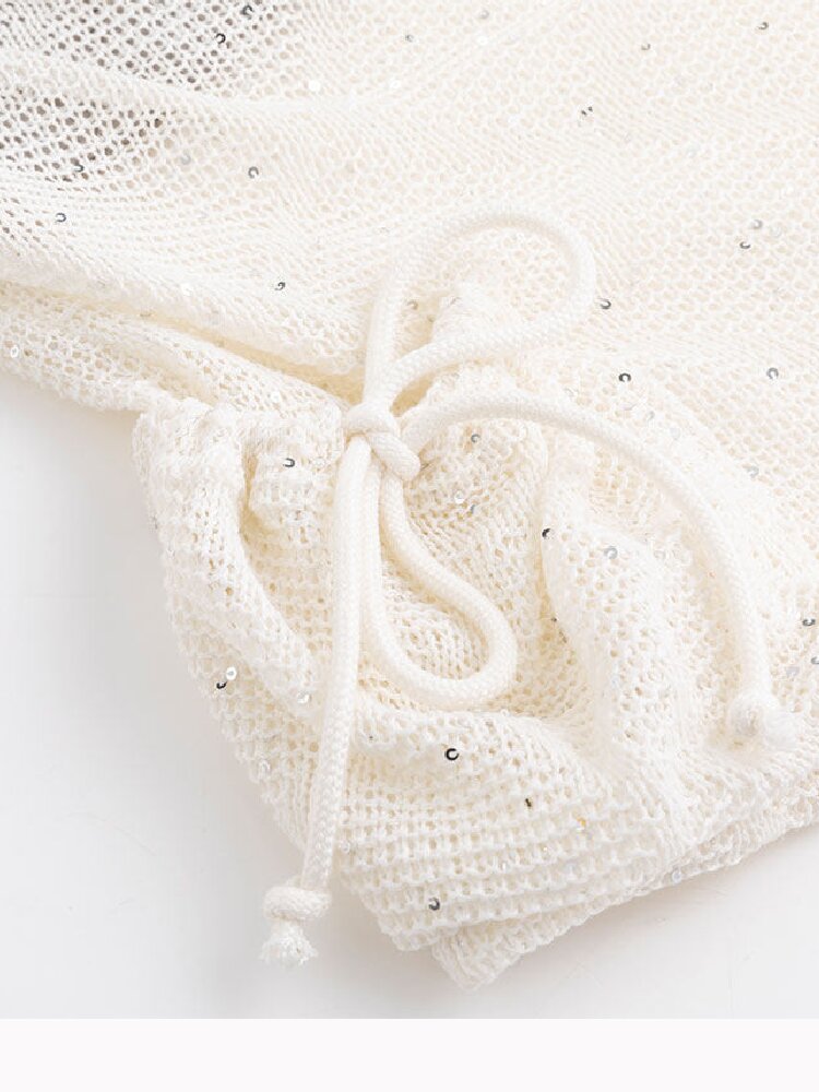 Sequin Studded Checkered Vest【s0000016216】