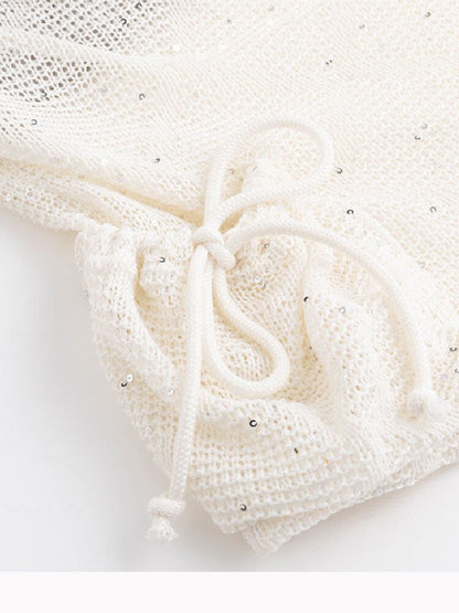 Sequin Studded Checkered Vest【s0000016216】