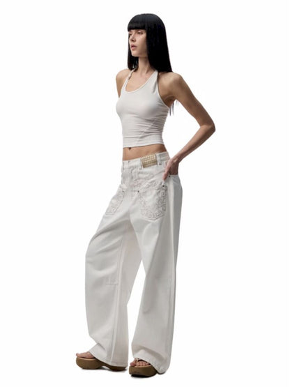 Old washed scimitar jeans【s0000012391】