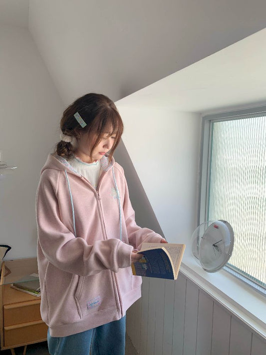 Pink sweater cardigan【s0000005269】