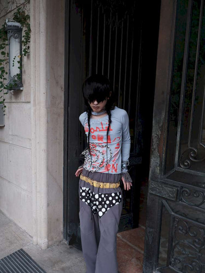 Asymmetrical Long Sleeve Top【s0000015147】