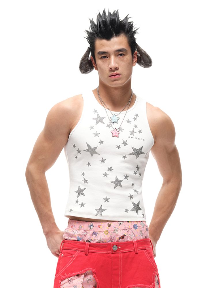 Pentagram Ribbed Vest【s0000012600】