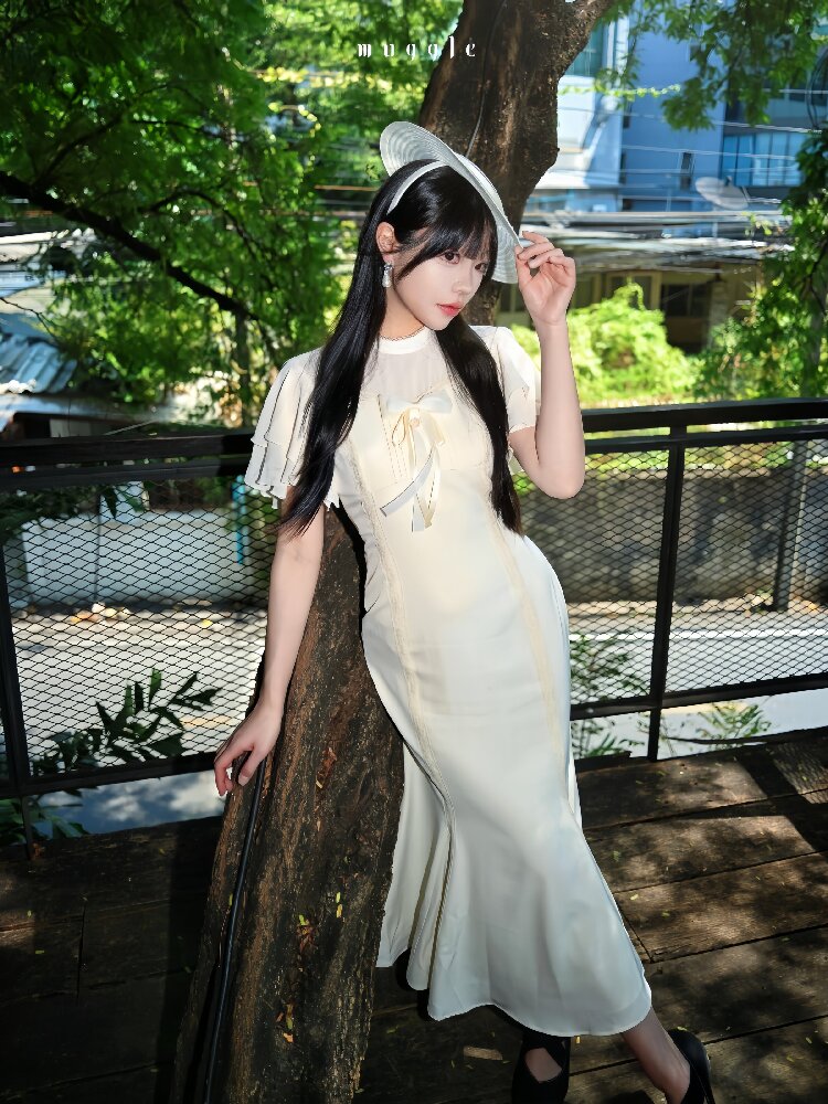 Vintage Lace Waist Mermaid Skirt【s0000016940】