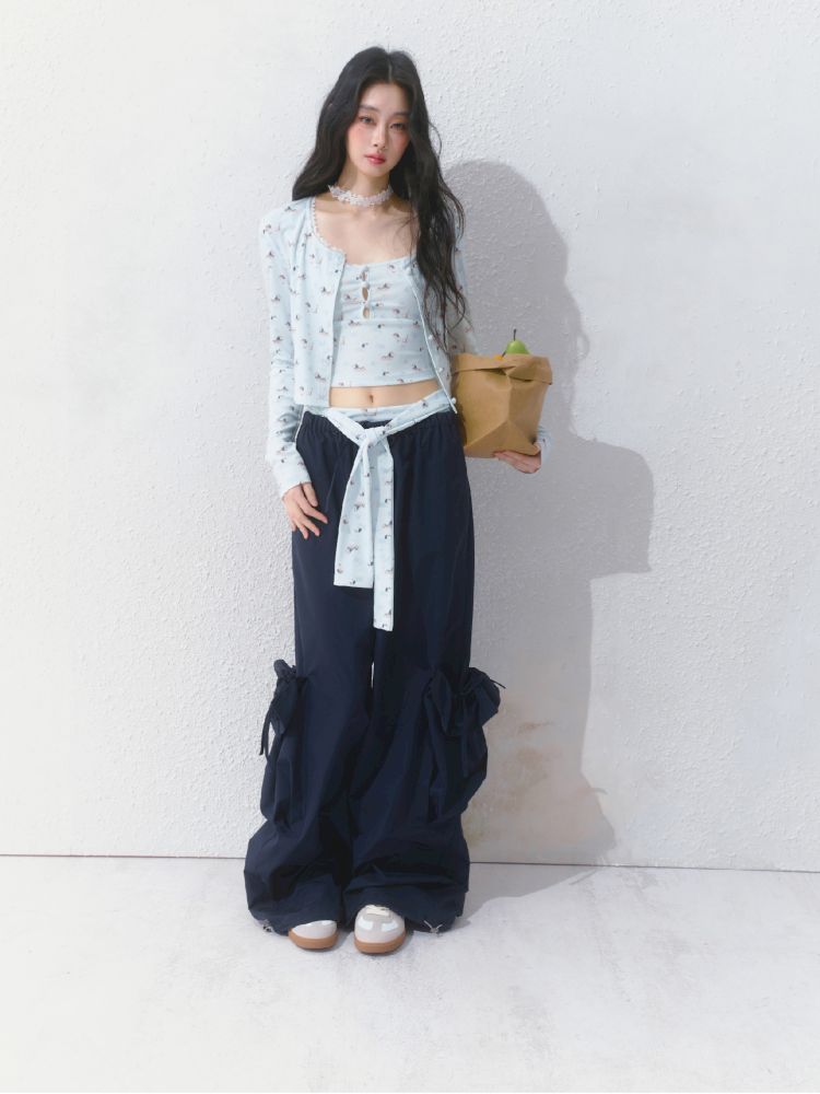Printed Top Jacket Three Piece Set【s0000012159】