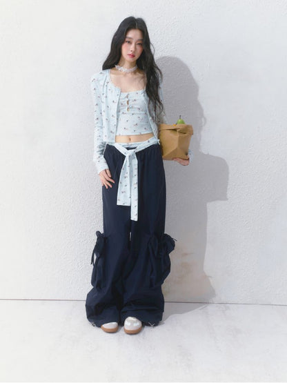 Printed Top Jacket Three Piece Set【s0000012159】