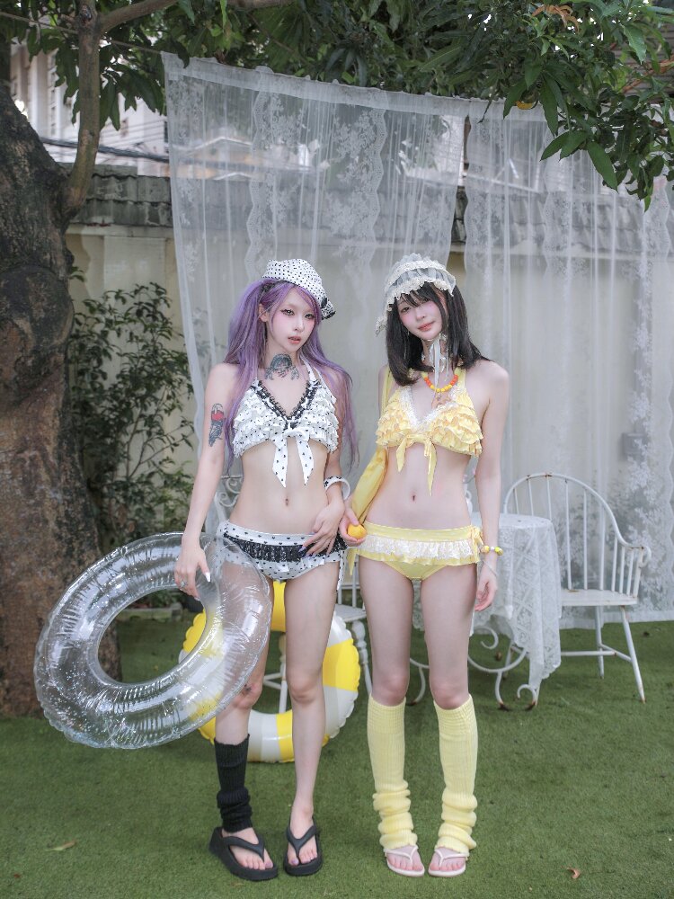 Heart-Shaped Polka Dot Bikini【s0000017521】