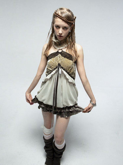 Vacation Halter Plunge Top【s0000012208】