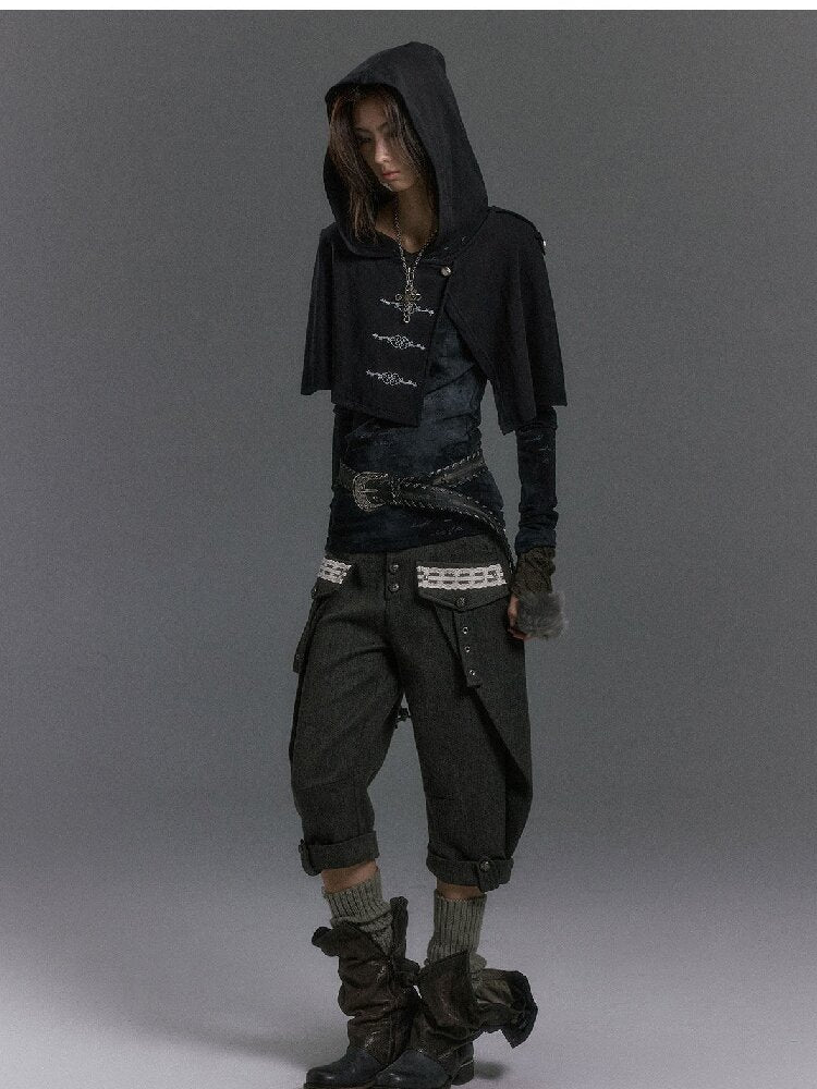 Embossed Silver Lettered Hooded Knit【s0000019236】